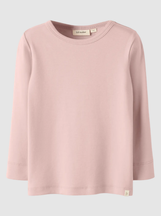 Lil Atelier Gayo LS Slim Top - Misty Rose