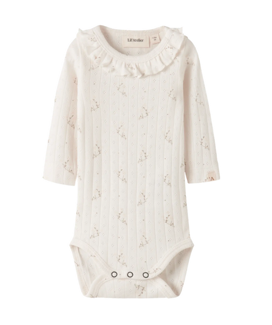 Lil Atelier Rachello Ria Slim Body - Coconut Milk/Flower
