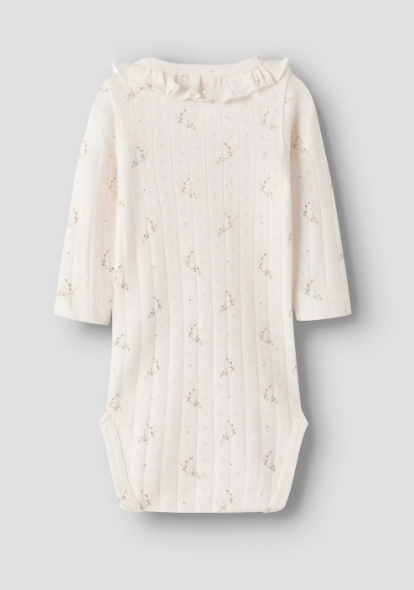 Lil Atelier Rachello Ria Slim Body - Coconut Milk/Flower