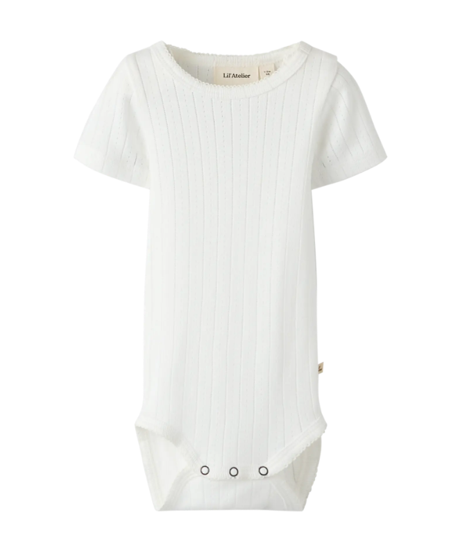 Lil Atelier Rachels SS Slim Body - Coconut Milk