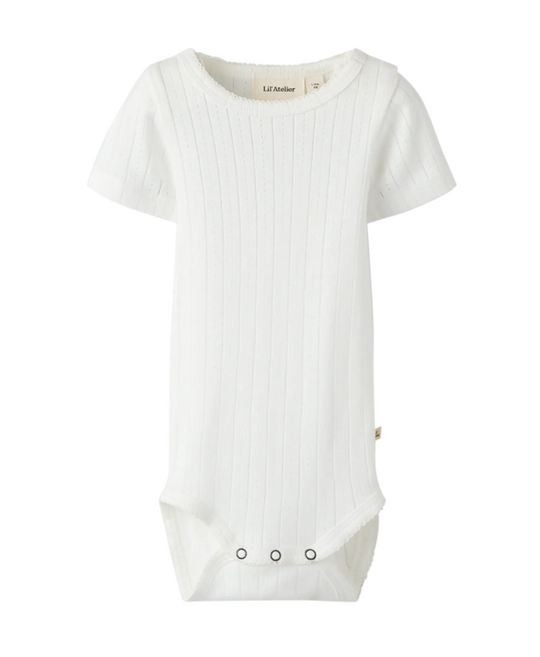 Lil Atelier Rachels SS Slim Body - Coconut Milk