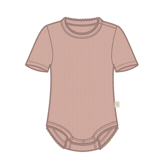 Lil Atelier Rachels SS Slim Body - Misty Rose