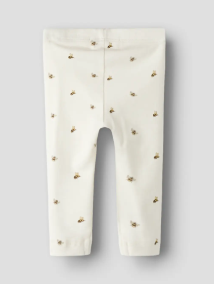Lil Atelier Gayo Gno Slim Leggings - Coconut Milk/Bee