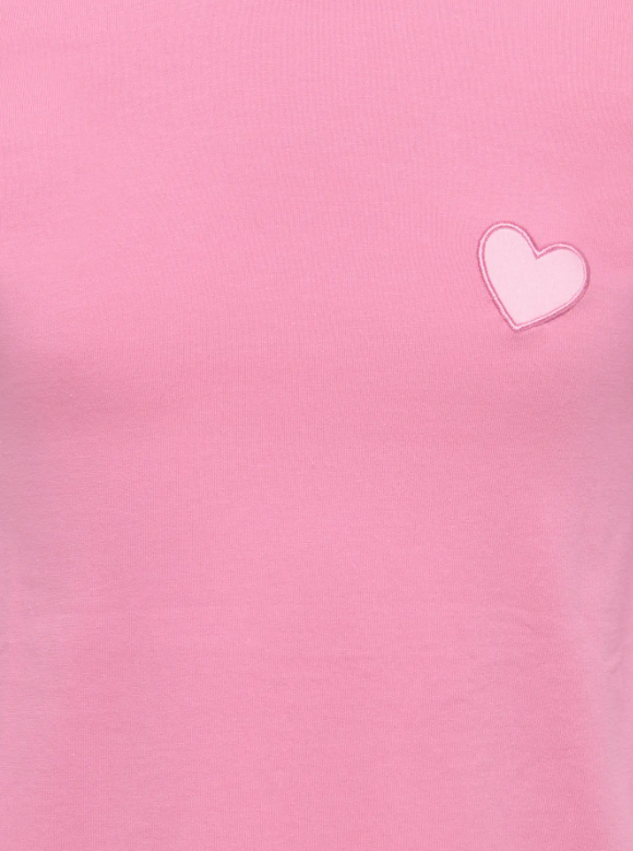 Only Mini Rila 2 pak Nightwear Dress - Romance Rose Pant AOP Heart/Cashmere Rose