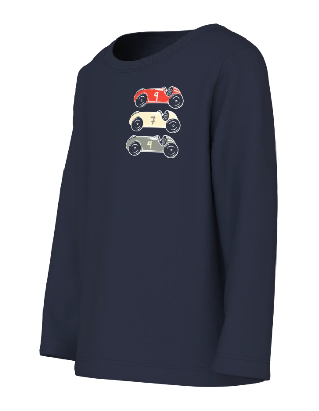 Name It Vux LS Top - Navy Blazer/Cars