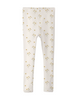 Lil Atelier Layo Sin Slim Leggings - Coconut Milk/Flower Yellow