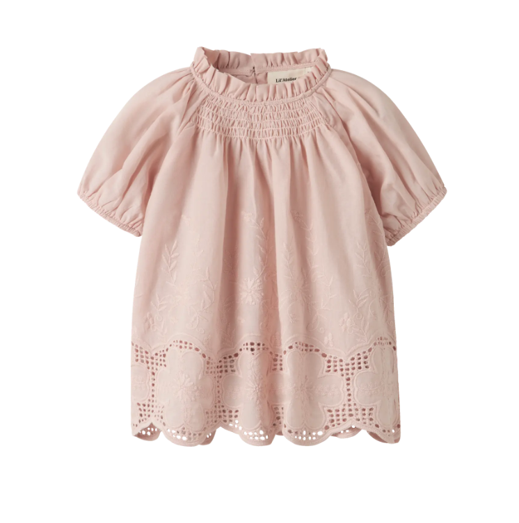 Lil Atelier Dayna SS Loose Shirt - Peach Whip