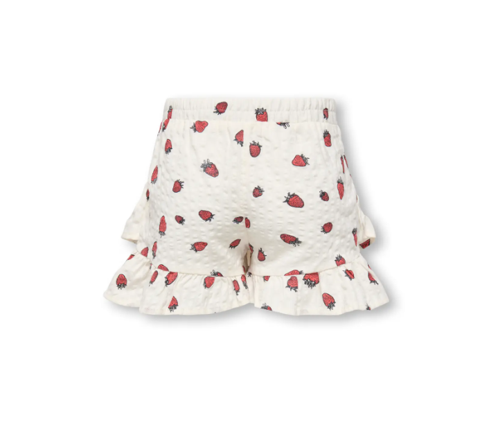 Only Mini Fina Cerise Frill Skort - Tofu Strawberry