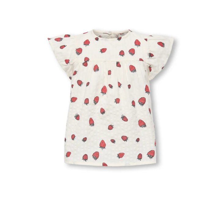 Only Mini Fina Cerise SS Top - Tofu Strawberry