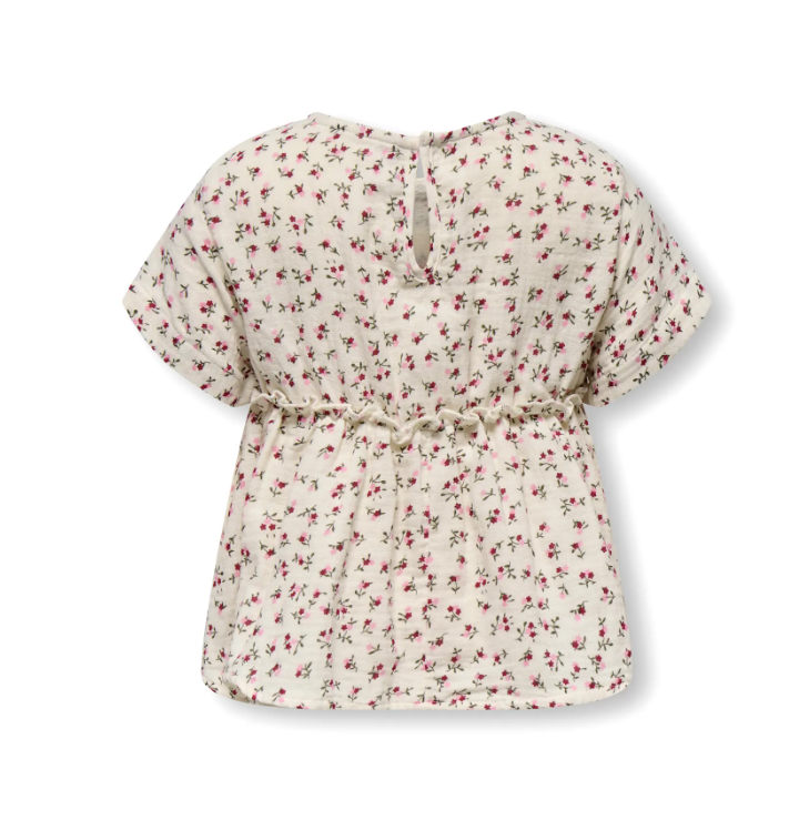 Only Mini Thyra Life SS Top - Tofu Ditsy Flower