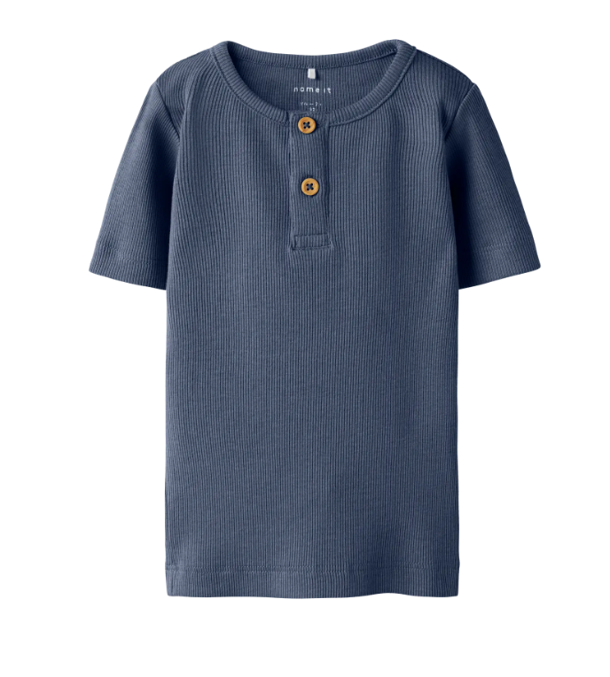 Name It Kab SS Top Noos -  Vintage Indigo Melange