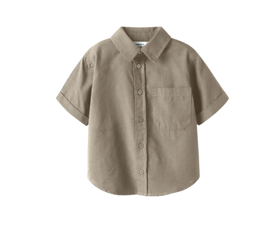 Name It Filip SS Shirt - Aluminium