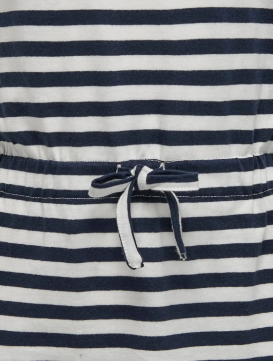 Only Mini May Life SS Dress - Navy Blazer/Cloud Dancer