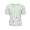 Only Mini Beate SS Tee - Green Lily Strawberry