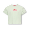 Only Mini Belinda Life SS Tee - Green Lily Strawberry