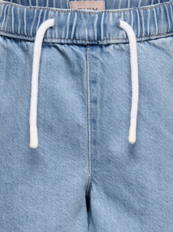Only Mini Pierce Denim Shorts - Light Blue Denim