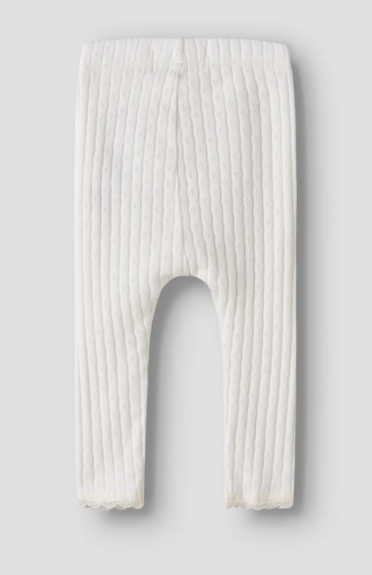 Lil Atelier Haldis Slim Leggings - Coconut Milk