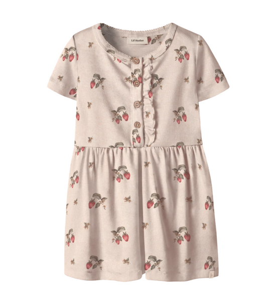 Lil Atelier Gayo Smi SS Dress - Morganite/Strawberry