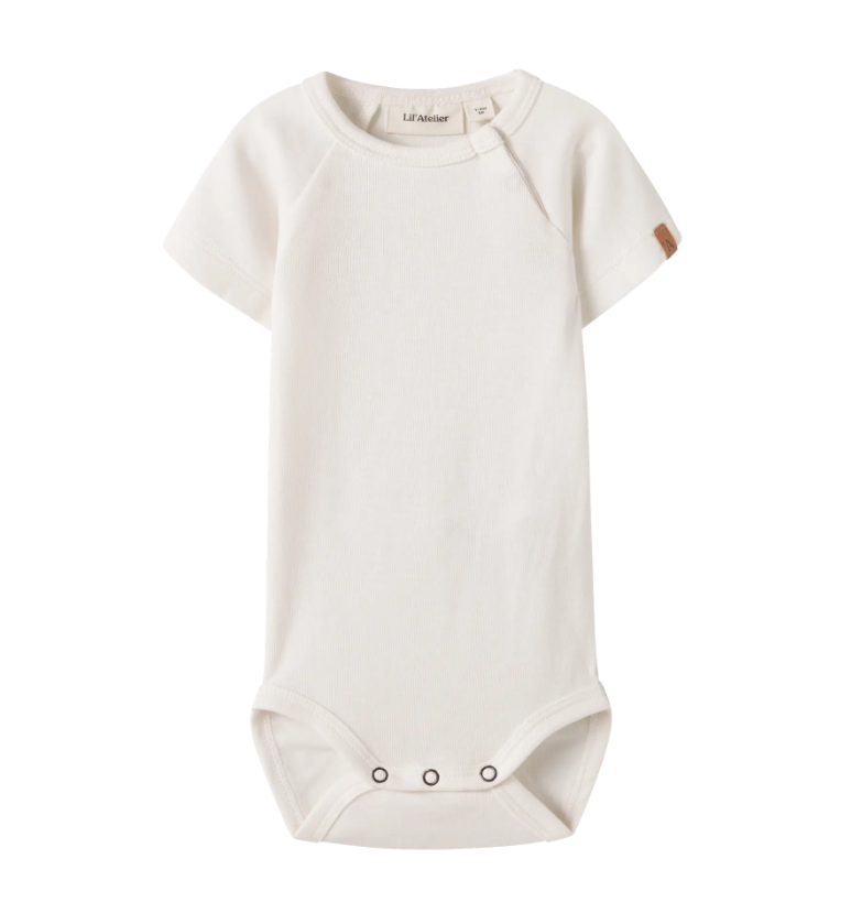 Lil Atelier Lalo Tab SS Body - Coconut Milk