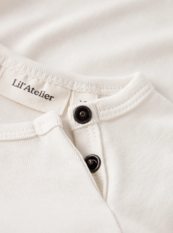 Lil Atelier Lalo Tab SS Body - Coconut Milk