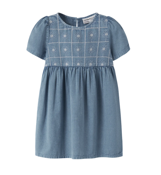 Name It Herta SS Dress - Faded Denim