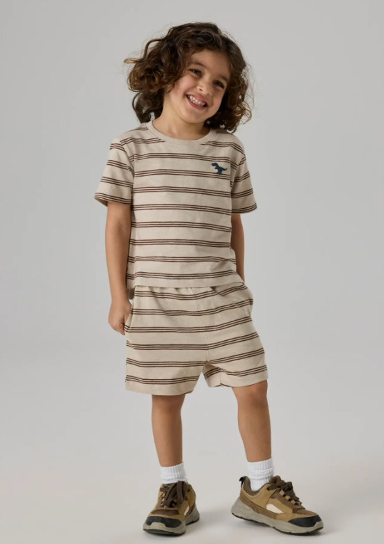 Name It Voby - SS Top - Chateau Gray/Chestnut