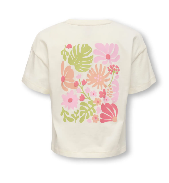 Only Mini Vacay - Life SS Loose Tee - Tofu Palm