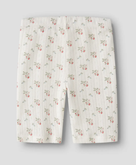 Lil Atelier Rachello - Duna Slim Biker Shorts - Coconut Milk/Strawberry