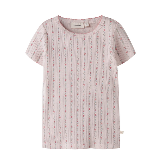 Lil Atelier Rachello - Dap SS Slim Top - Morganite/Flower