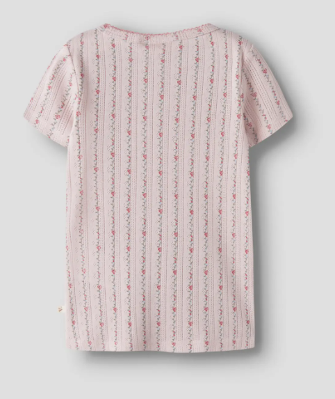 Lil Atelier Rachello - Dap SS Slim Top - Morganite/Flower