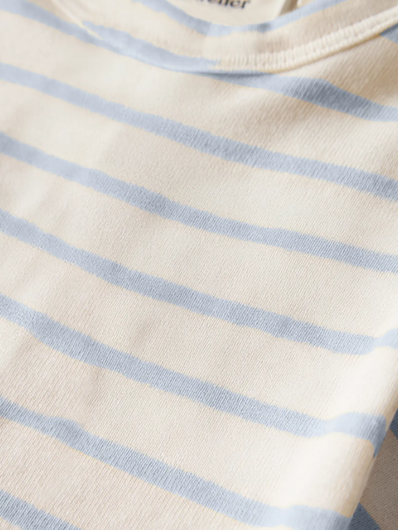Lil Atelier Geo - Apa SS Slim Body - Coconut Milk/Plein Air