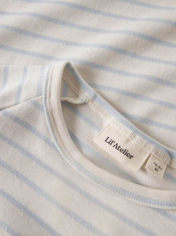 Lil Atelier Geo - Anc SS Top - Coconut Milk/Plein Air