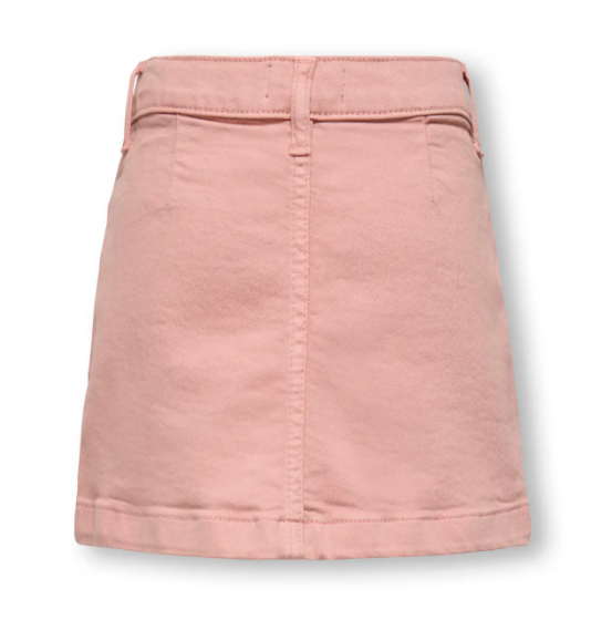 Only Mini Amazing - Col Skirt Tai Denim - Misty Rose