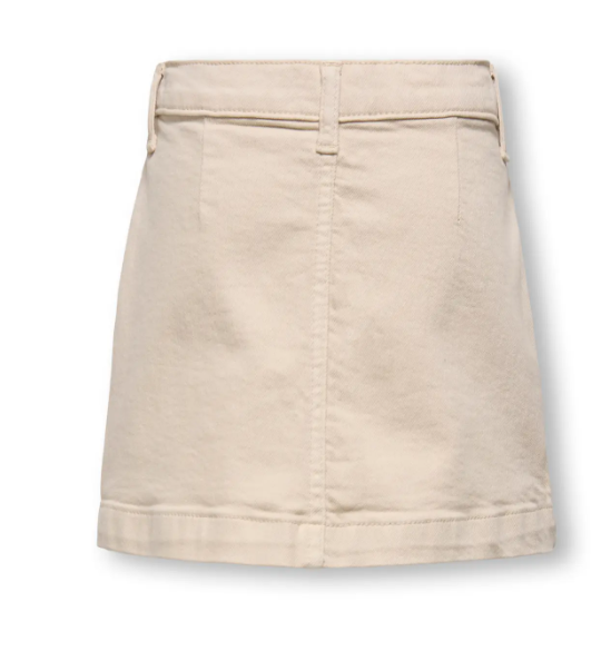 Only Mini Amazing - Col Skirt Tai Denim - Oatmeal