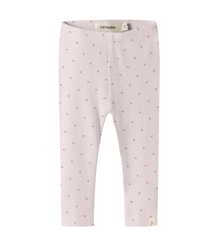 Lil Atelier Gago - Slim Leggings NOOS - Hushed Violet/Heart