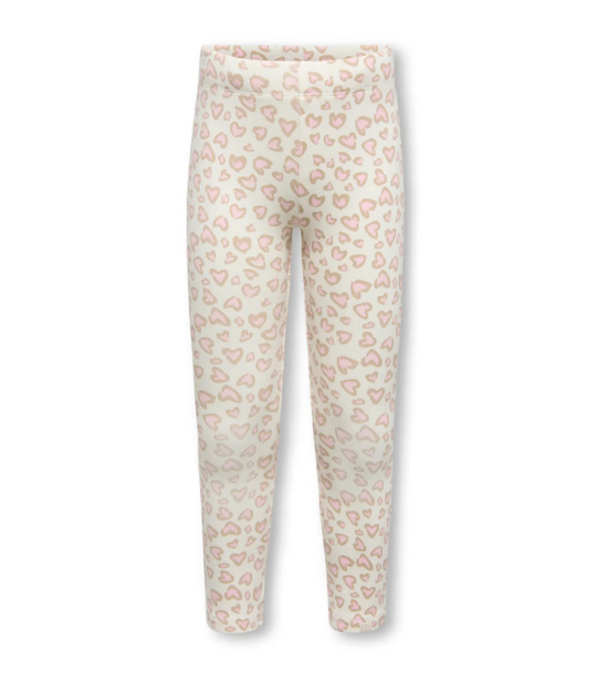 Only Mini Trinny - BSC Leggings - Tofu Heart Leo/Pale Lilac