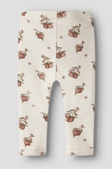 Lil Atelier Gayo - Sig Slim Leggings - Turtledove/Apple
