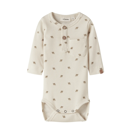 Lil Atelier Lavo - Eno LS Slim Body - Turtledove/Planets