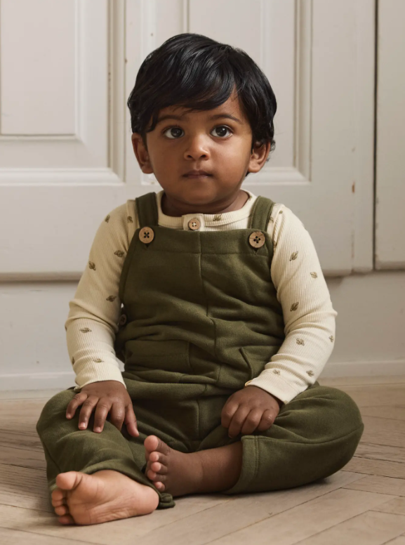 Lil Atelier ILondon - Ran Loose Sweat Overall - Winter Moss