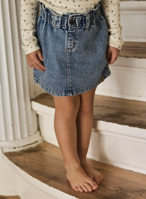 Lil Atelier Karole - Denim Skirt - Medium Blue Denim