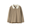 Lil Atelier Limia - LS Loose Polo Top - Kangaroo/Turtledove