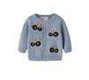 Name It London - LS Knit Cardigan - Ashley Blue/Tractor