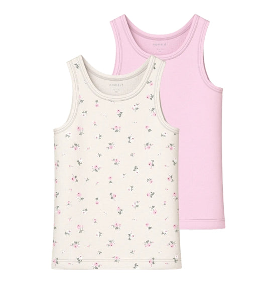 Name It Tank Top 2pak Jet Stream Flower NOOS - Jet Stream