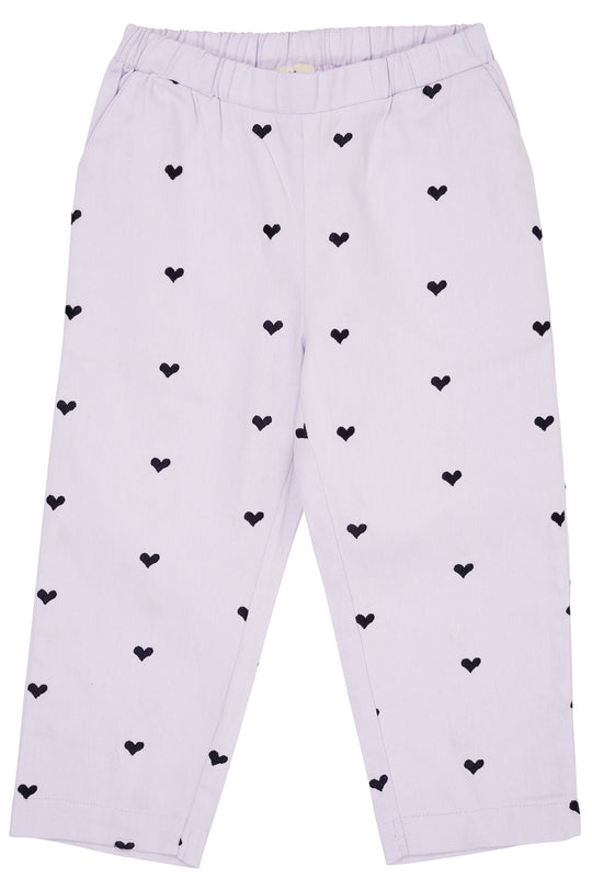 Copenhagen Colors Twill Hjerte Pants - Lavender