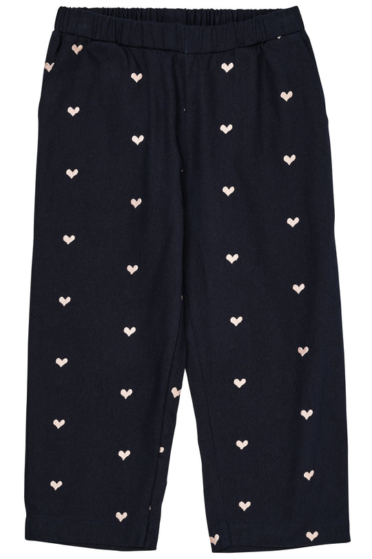 Copenhagen Colors Twill Hjerte Pants - Navy