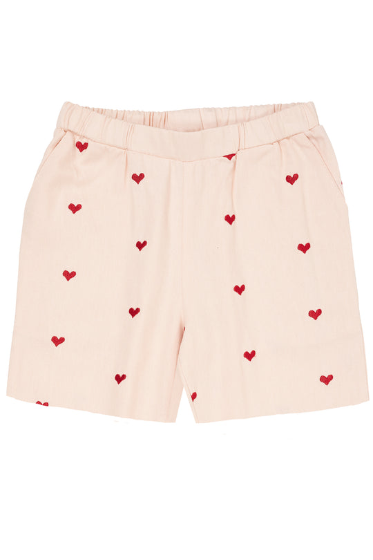 Copenhagen Colors Twill Hjerte Shorts - Dusty Rose
