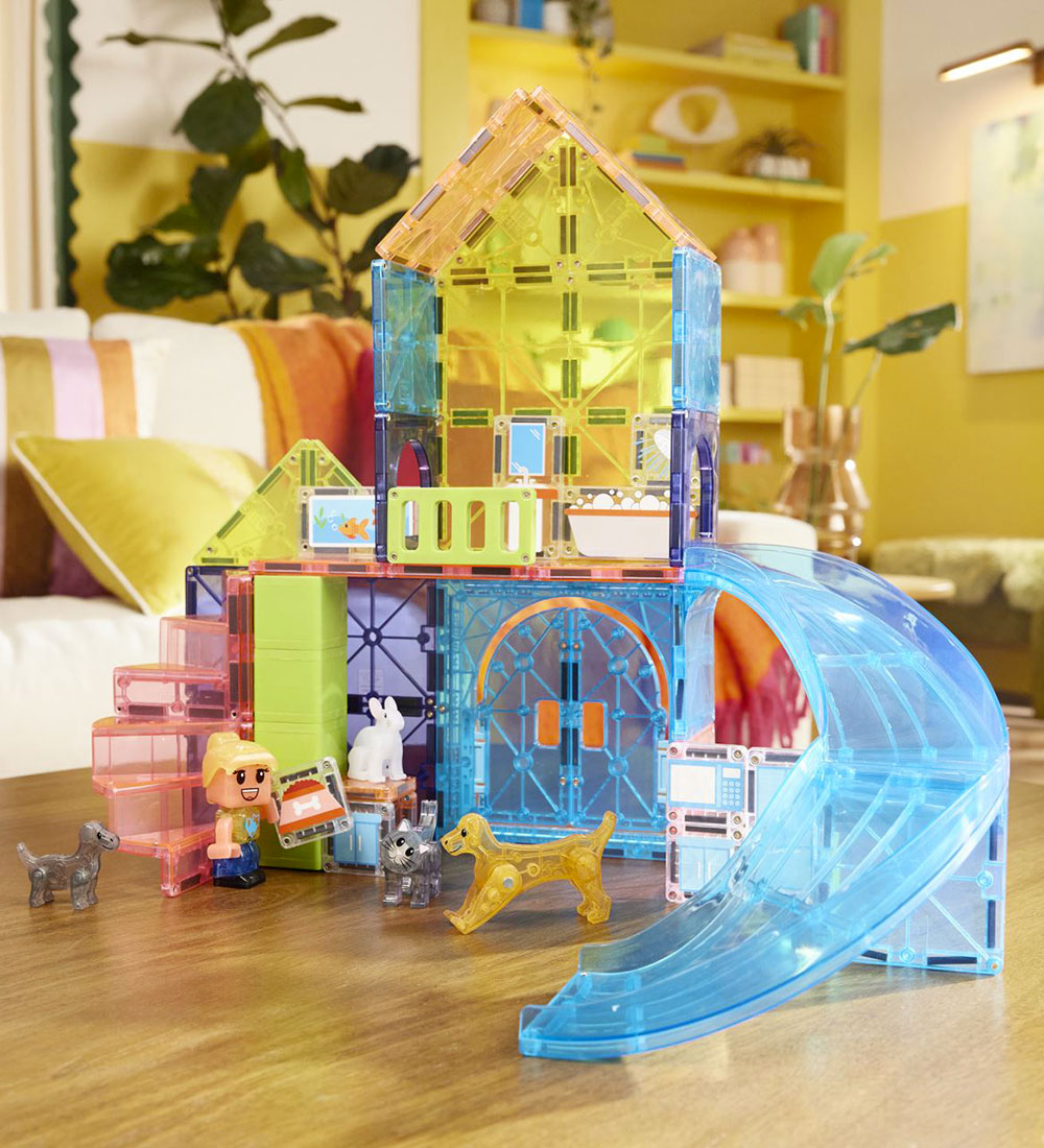 Magna-Tiles Magnetisk Legetøj - Pet Playhouse 50 dele
