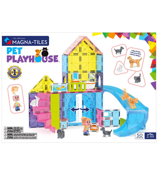 Magna-Tiles Magnetisk Legetøj - Pet Playhouse 50 dele