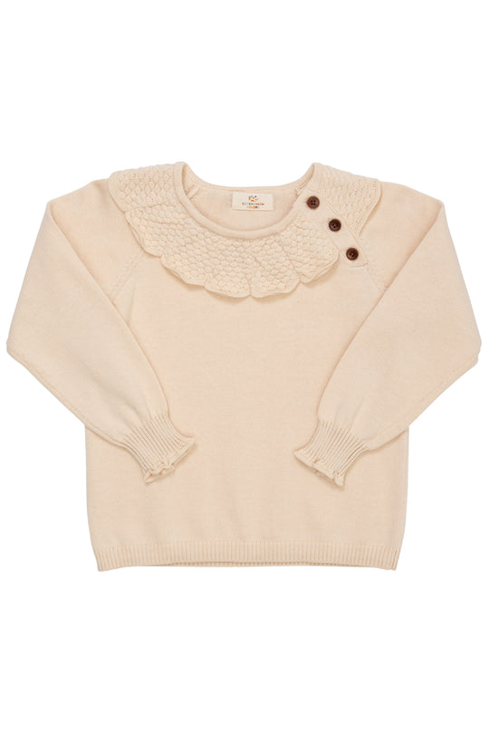 Copenhagen Colors Margueritte Strik Bluse - Cream