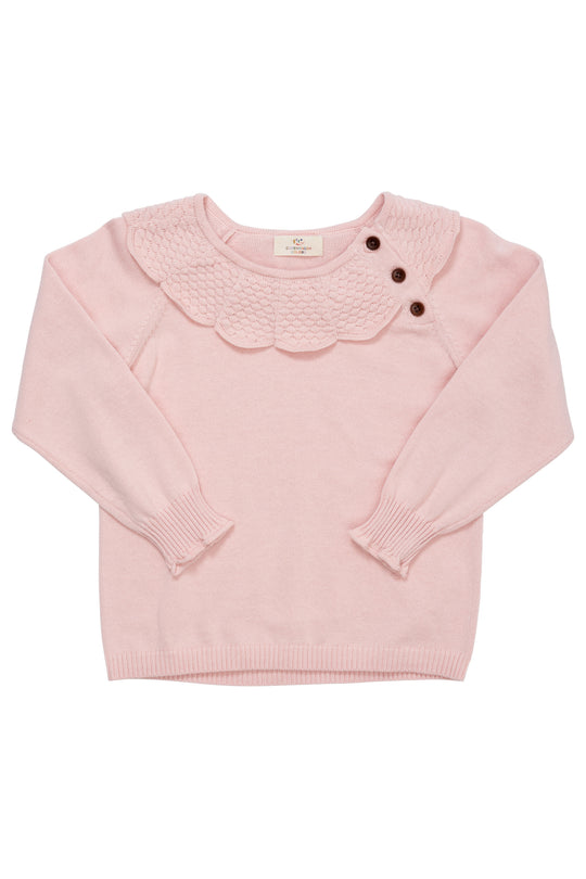 Copenhagen Colors Margueritte Strik Bluse - Dusty Rose
